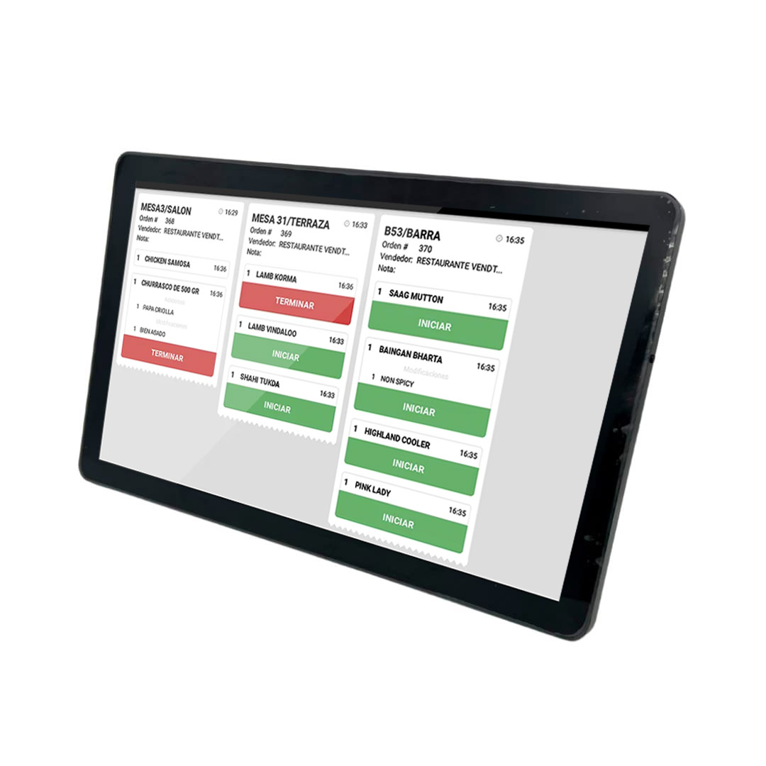 Pantalla táctil para sistema KDS de cocina